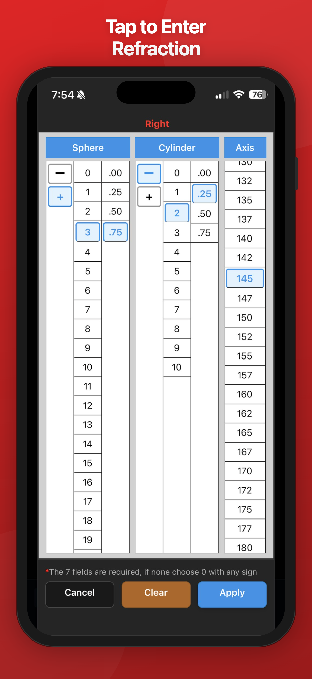 Tap to Enter Refraction
