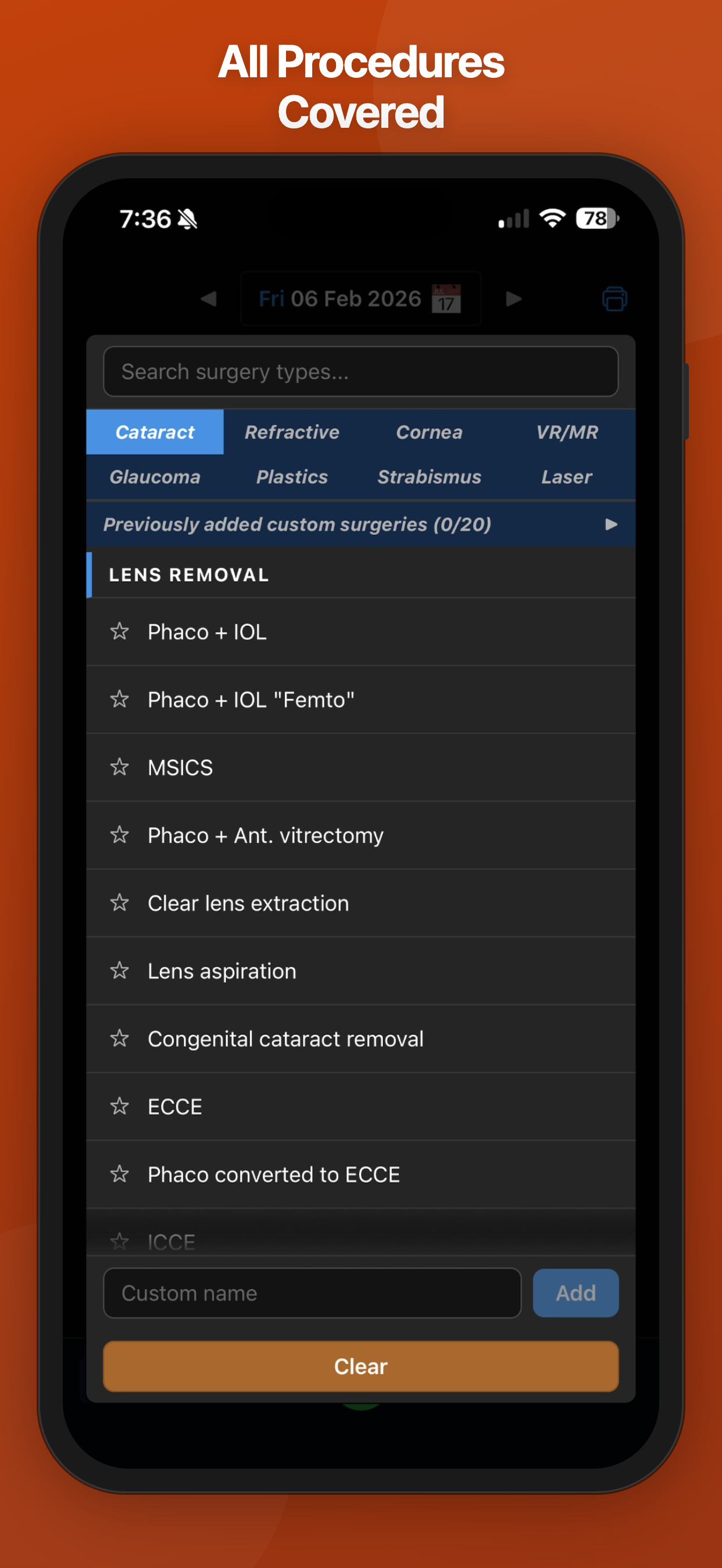 All Procedures Covered